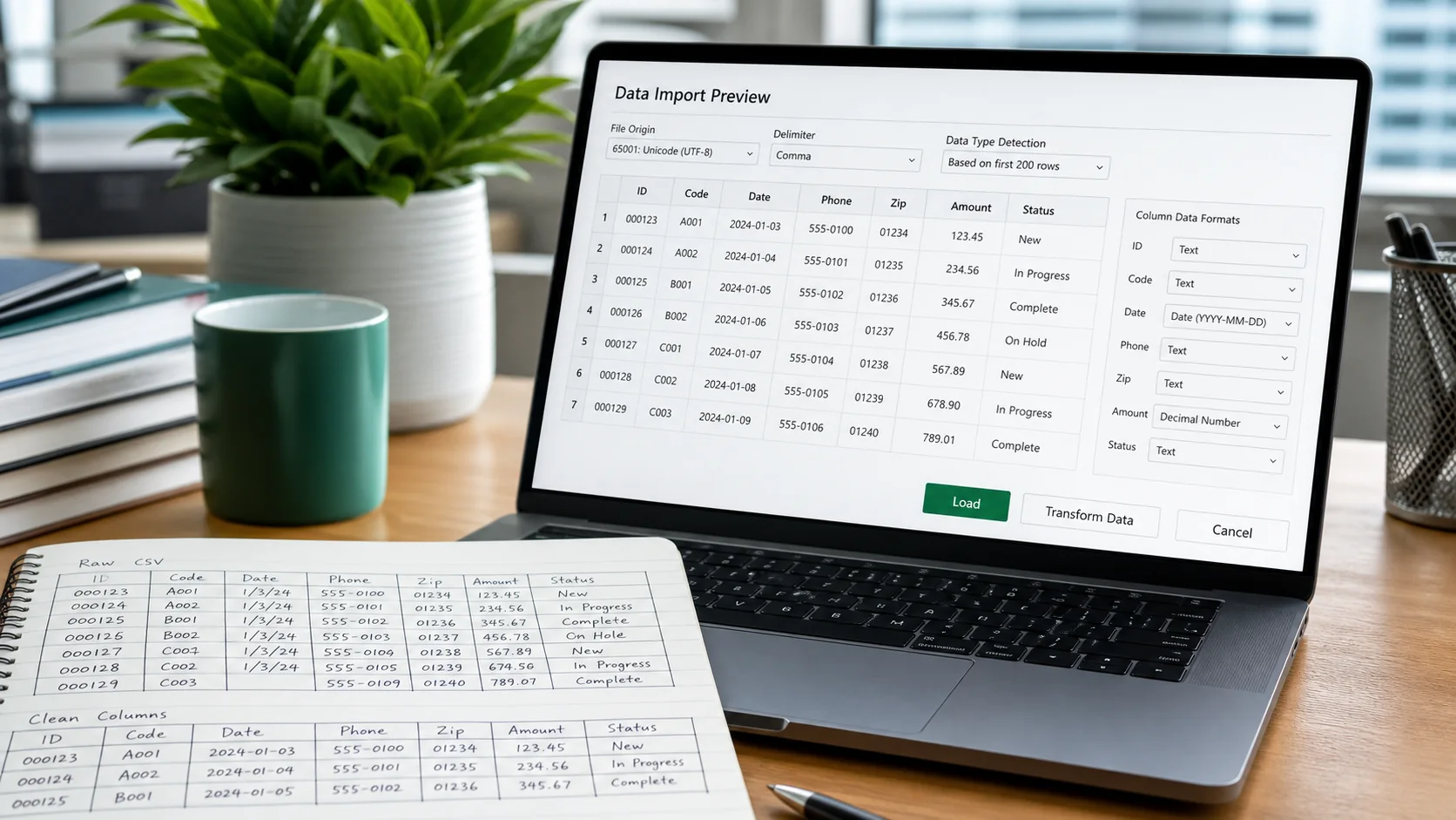 Как открыть CSV в Excel и не превратить даты, телефоны и артикулы в кашу
