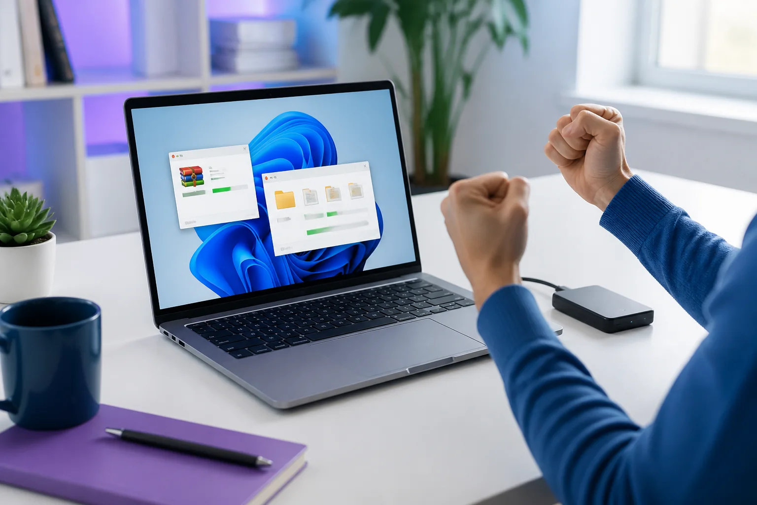 RAR не открывается в Windows 11: 7 причин и быстрый способ достать файлы